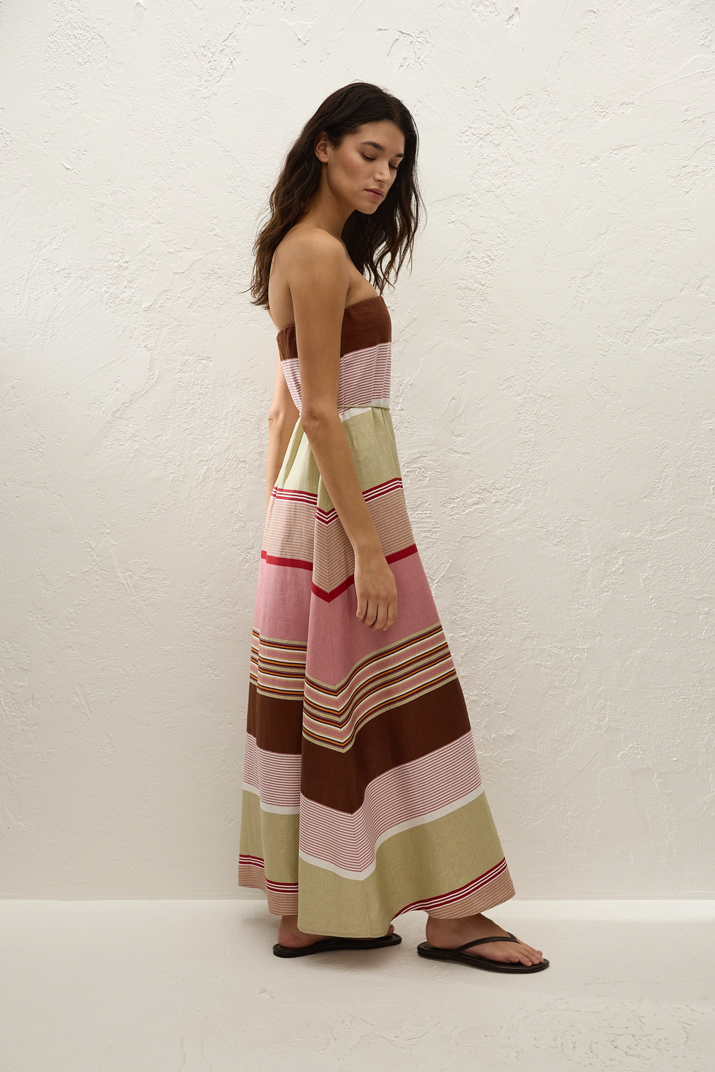 Light Purple Striped Dress