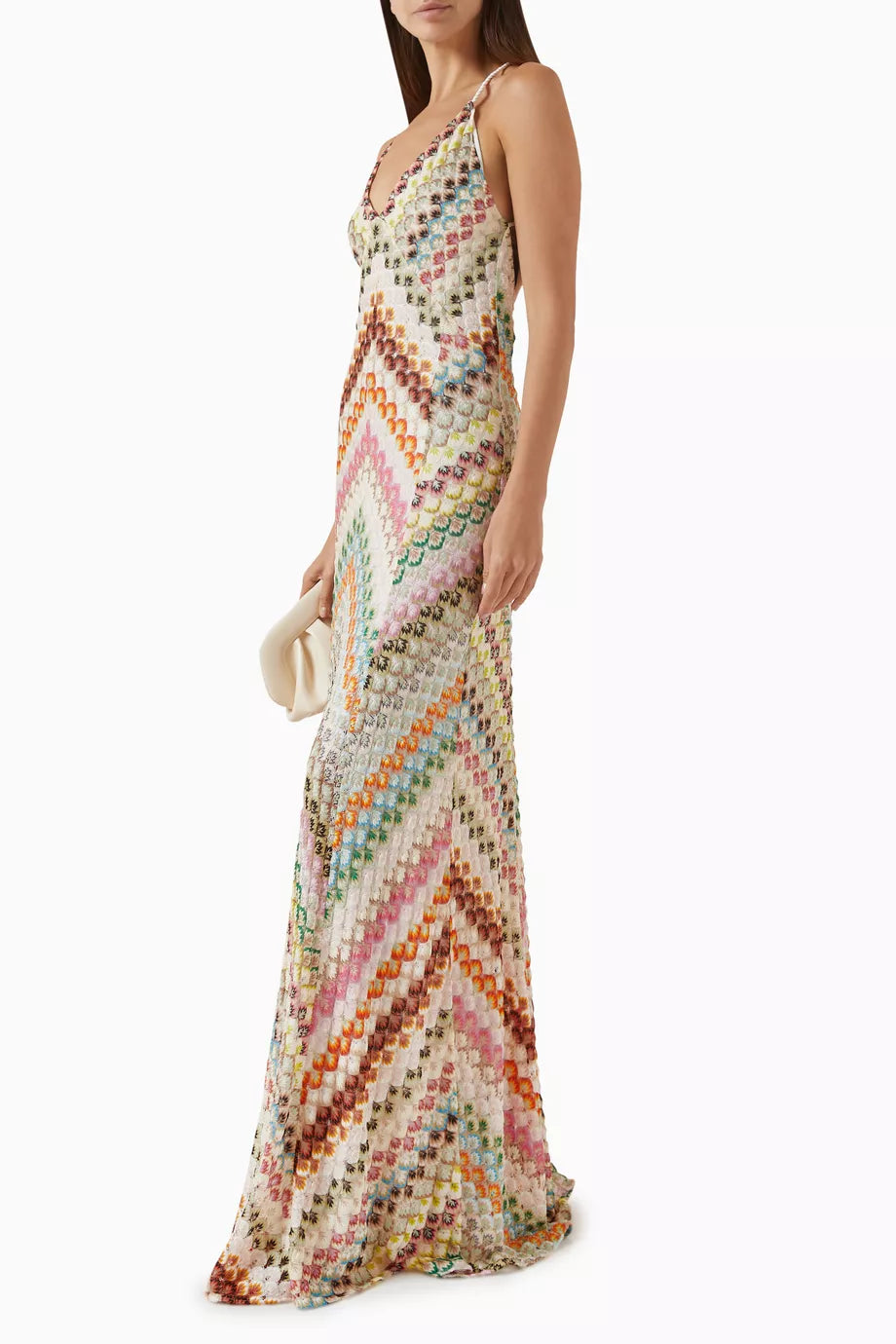 Multicolor Sling Maxi Dress