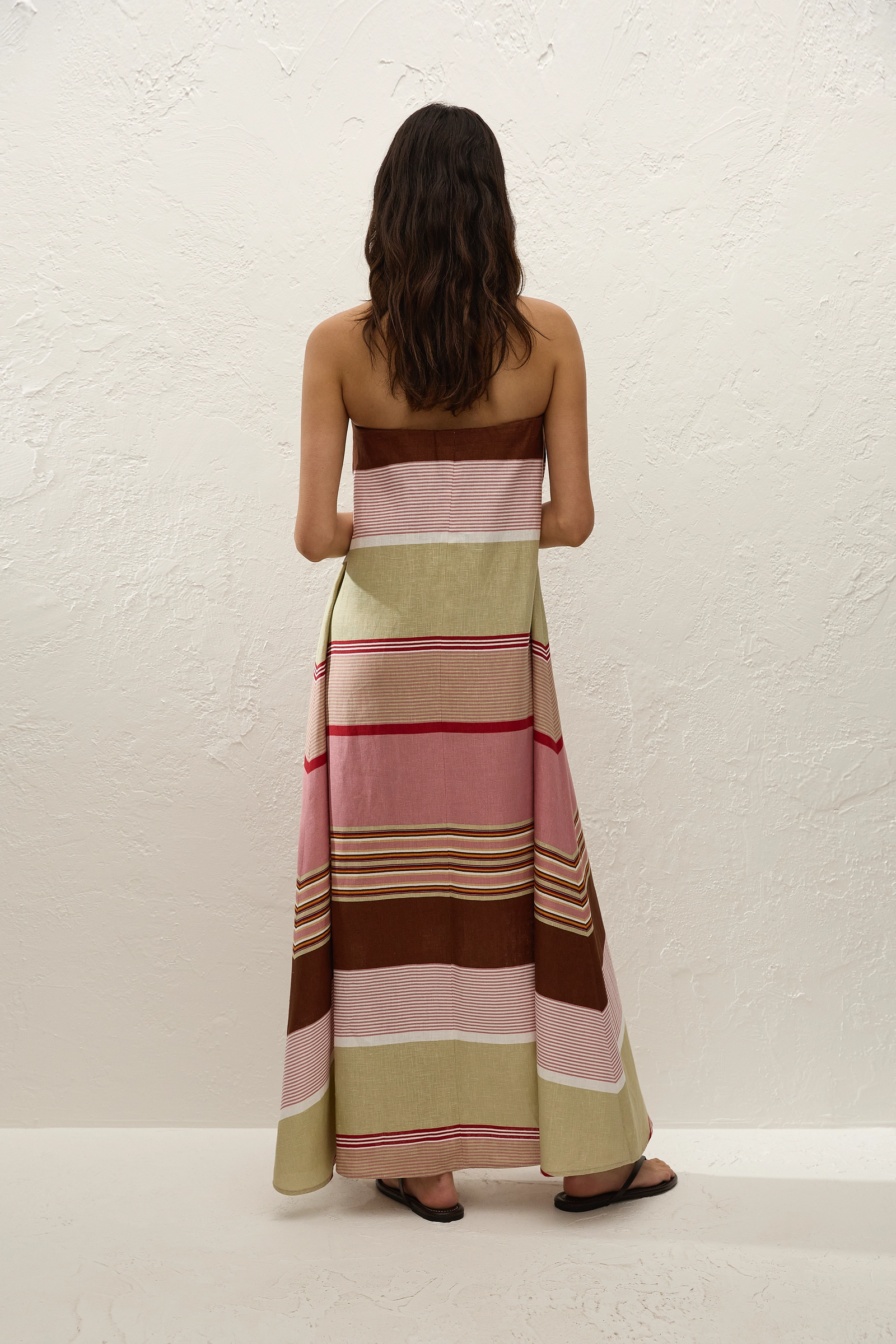 Light Purple Striped Dress