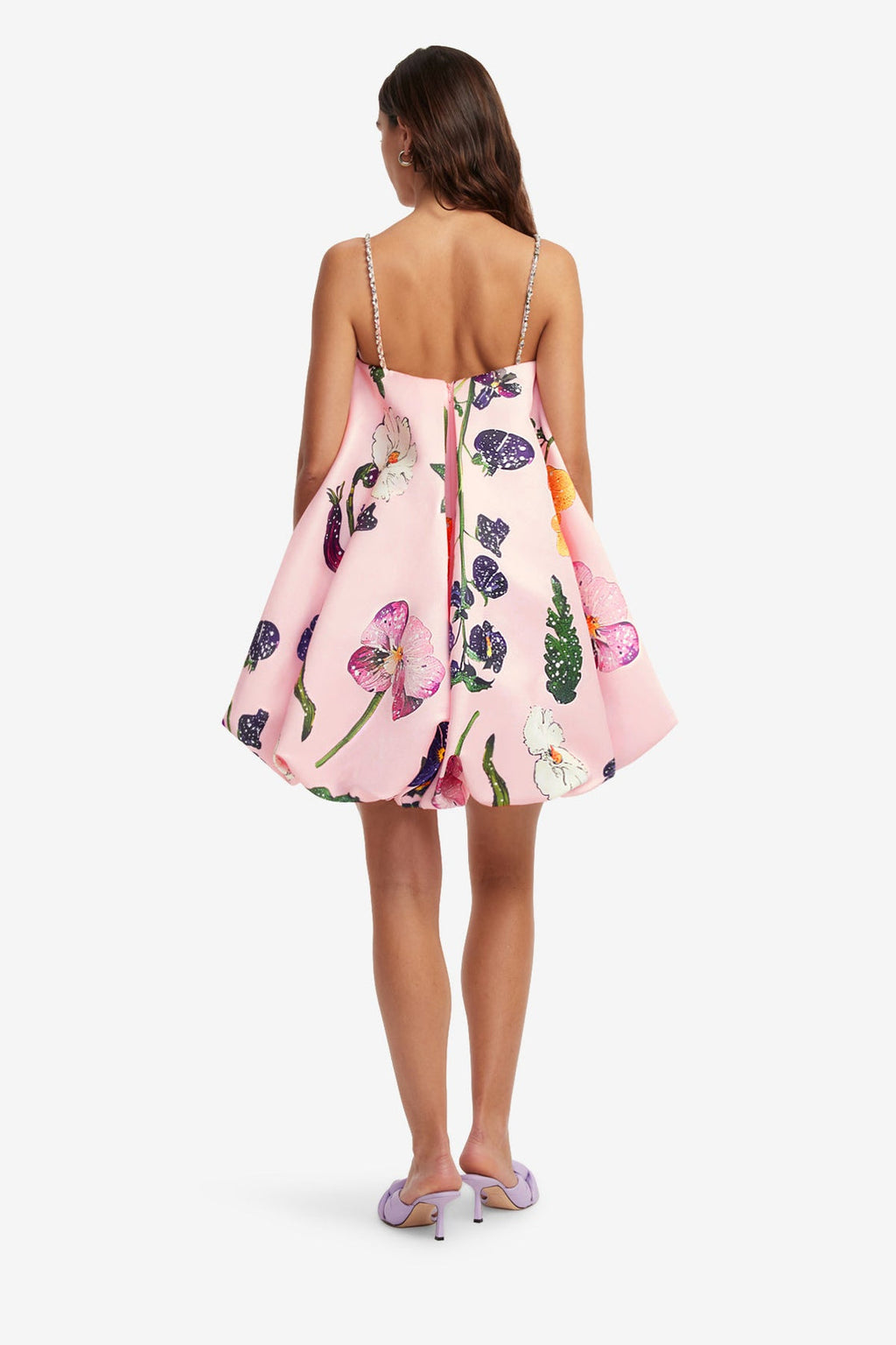 Embellished Puff Mini Dress