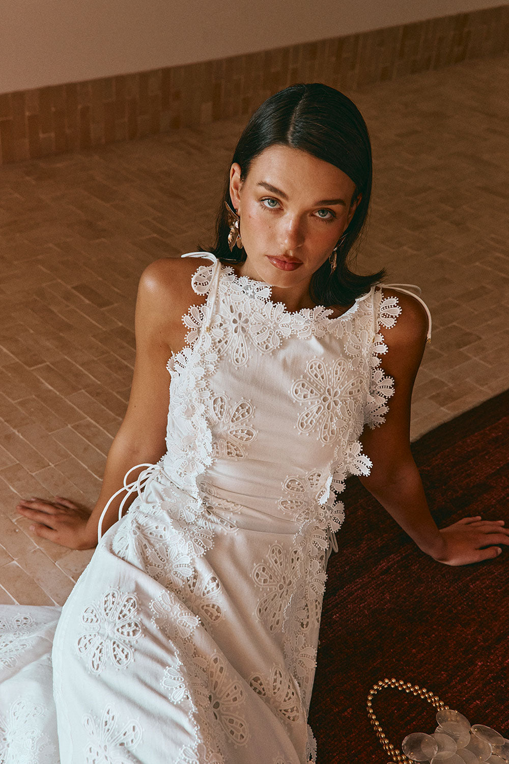 Floral Lace Maxi Dress