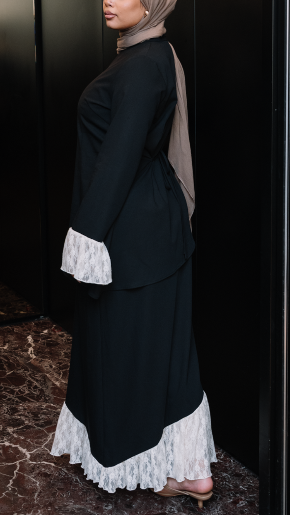 Lace Long-Sleeved Luxury Set