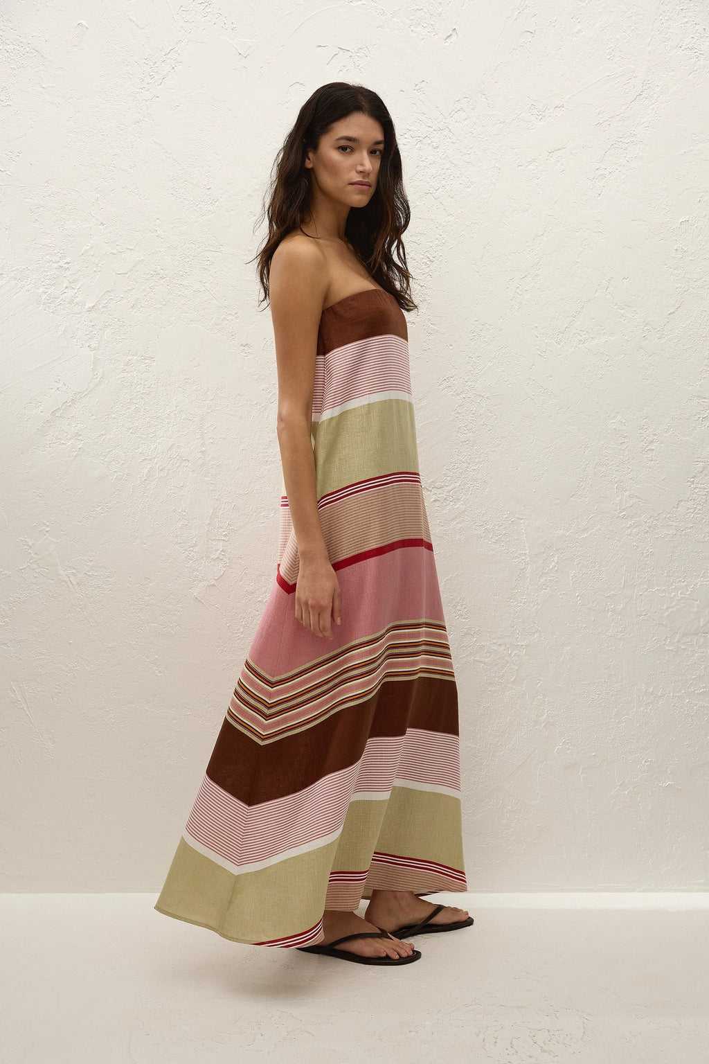 Light Purple Striped Dress