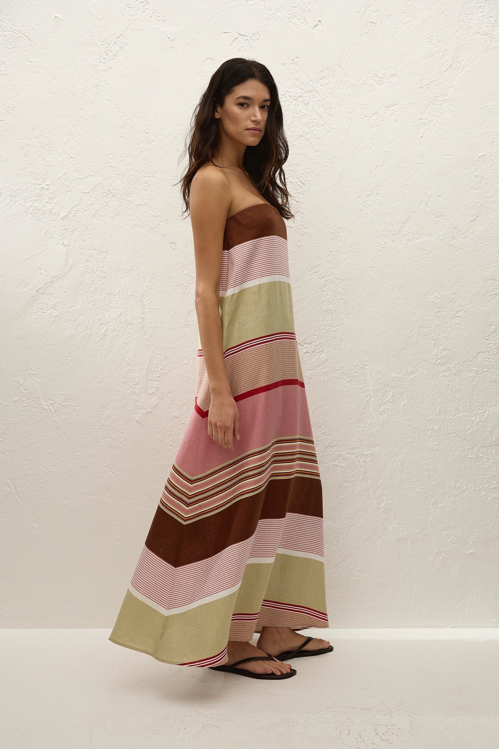 Light Purple Striped Dress