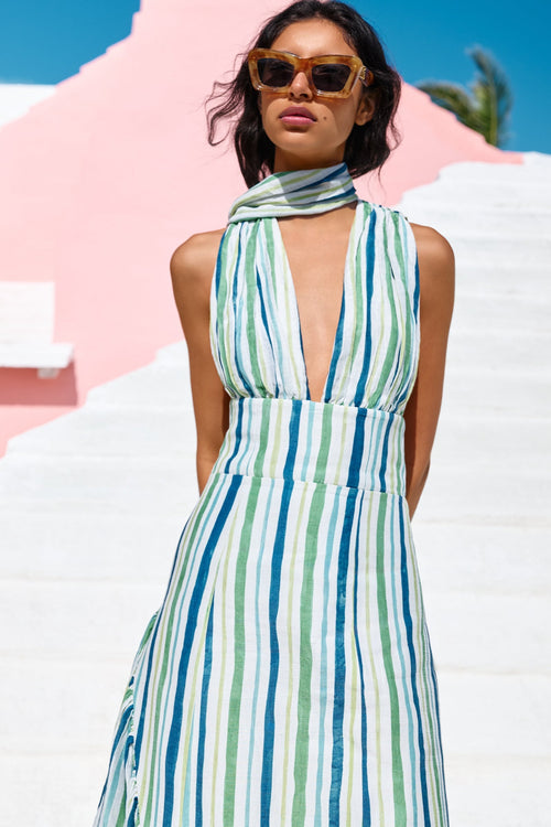 ASYMMETRICAL RUFFLE DRESS