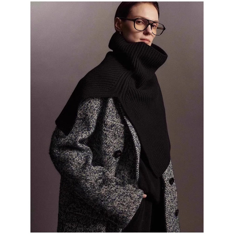 Asymmetric Knit Wrap