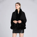 Black Fur-Edge Cape