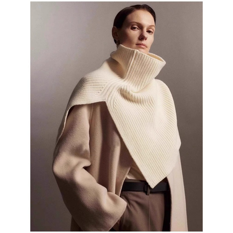 Asymmetric Knit Wrap