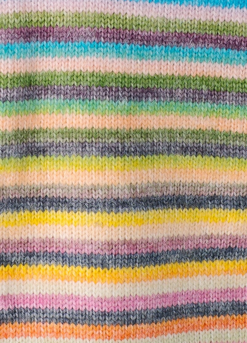 Rainbow striped pullover (colors may vary per piece)