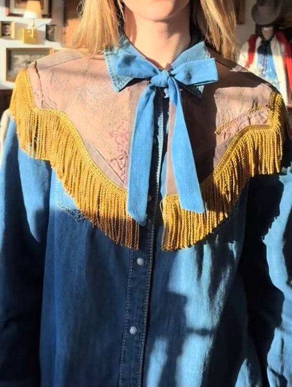 Western Fringe Cowboy Collar
