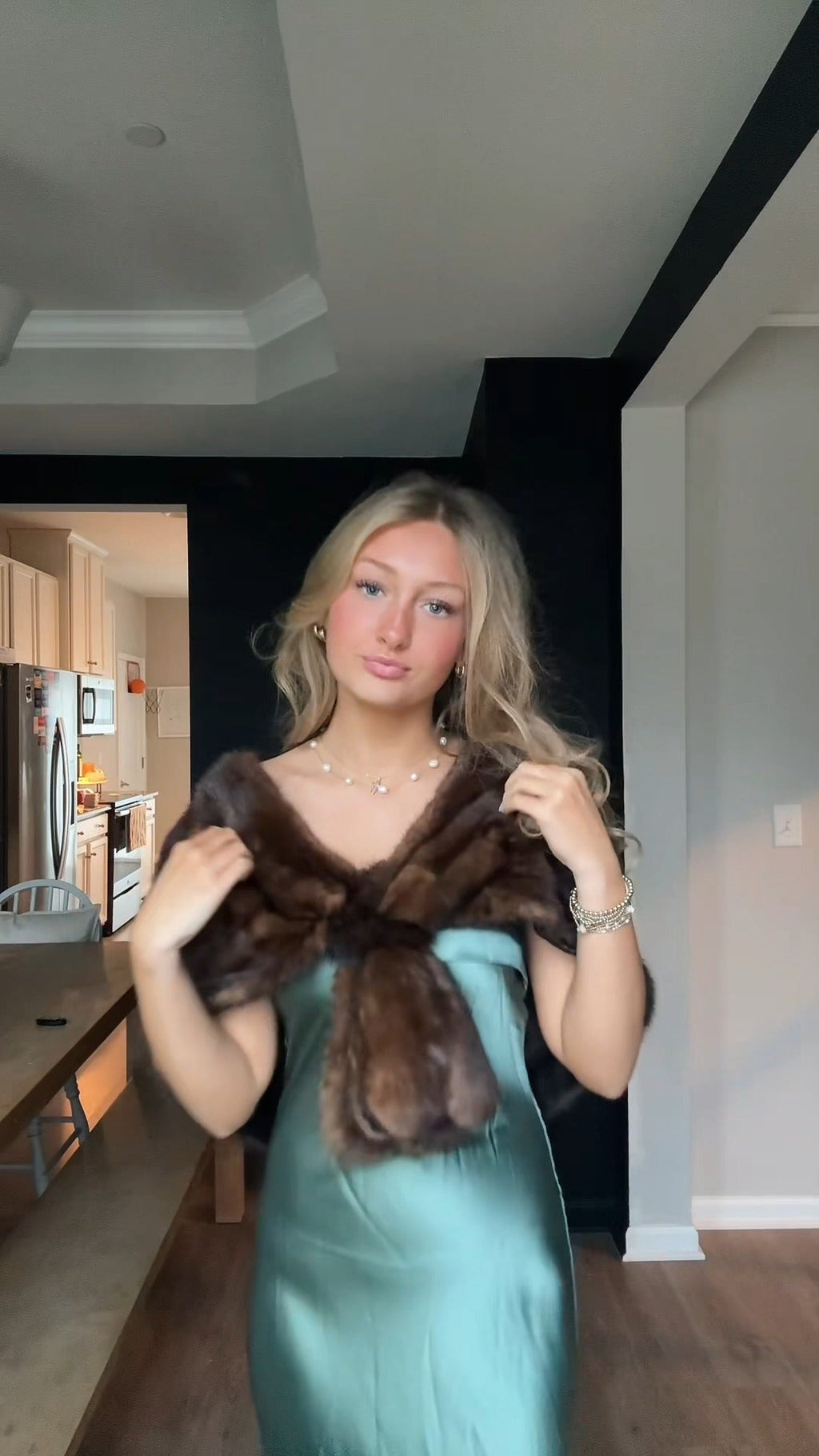 Soft Faux Fur Shawl