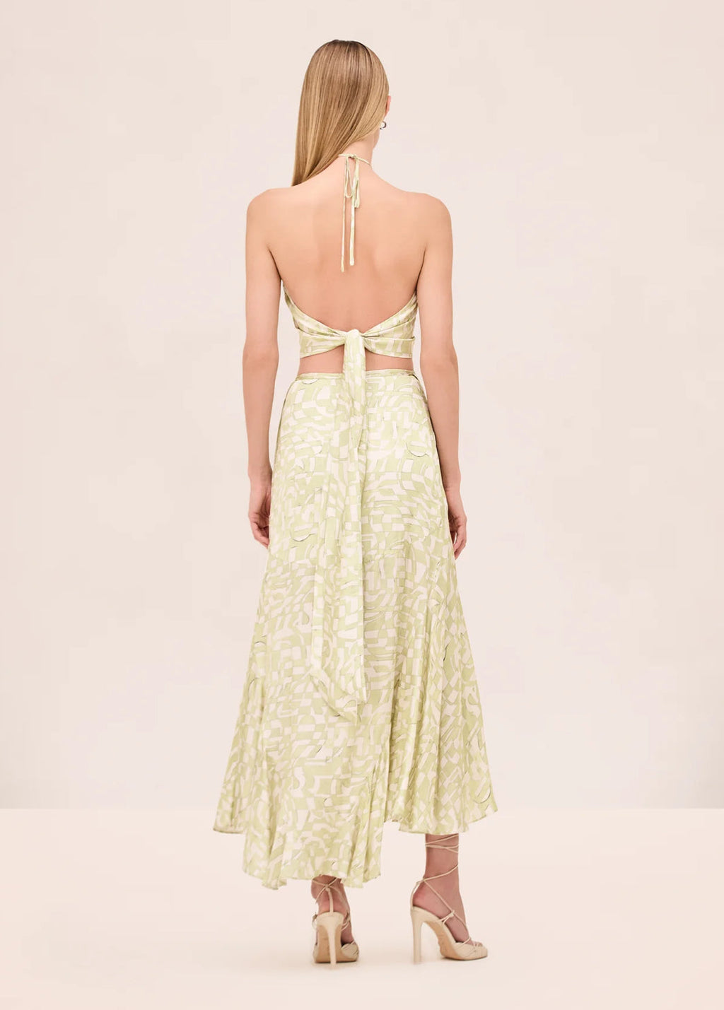 Shimmering Printed Two-Piece Set