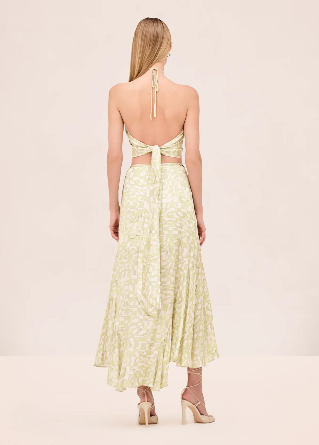 Shimmering Printed Two-Piece Set