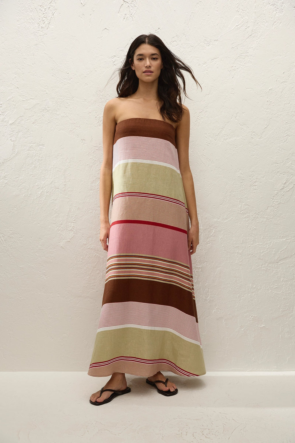 Light Purple Striped Dress
