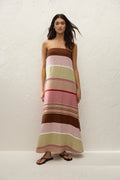 Light Purple Striped Dress