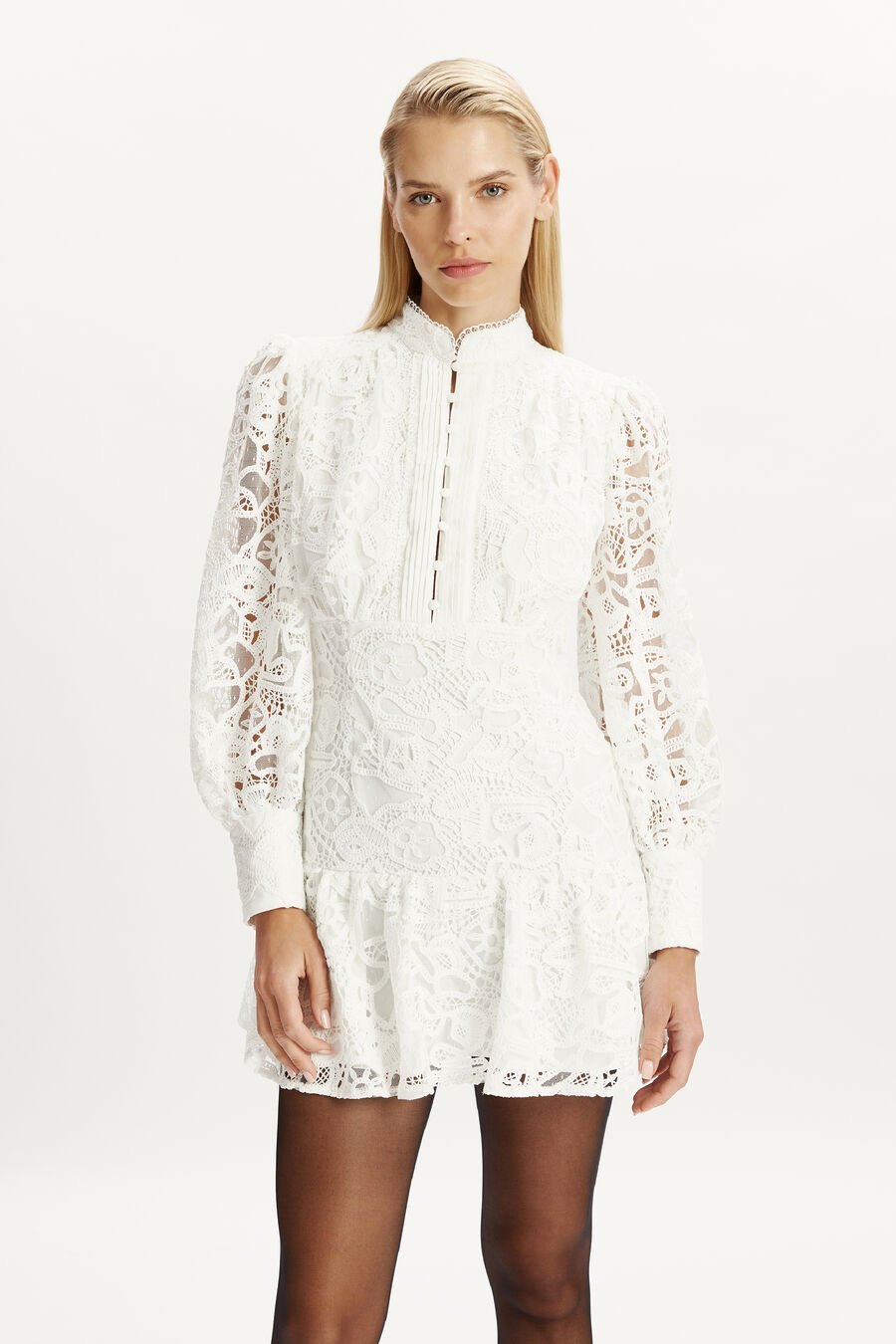 Embroidered Mini Dress