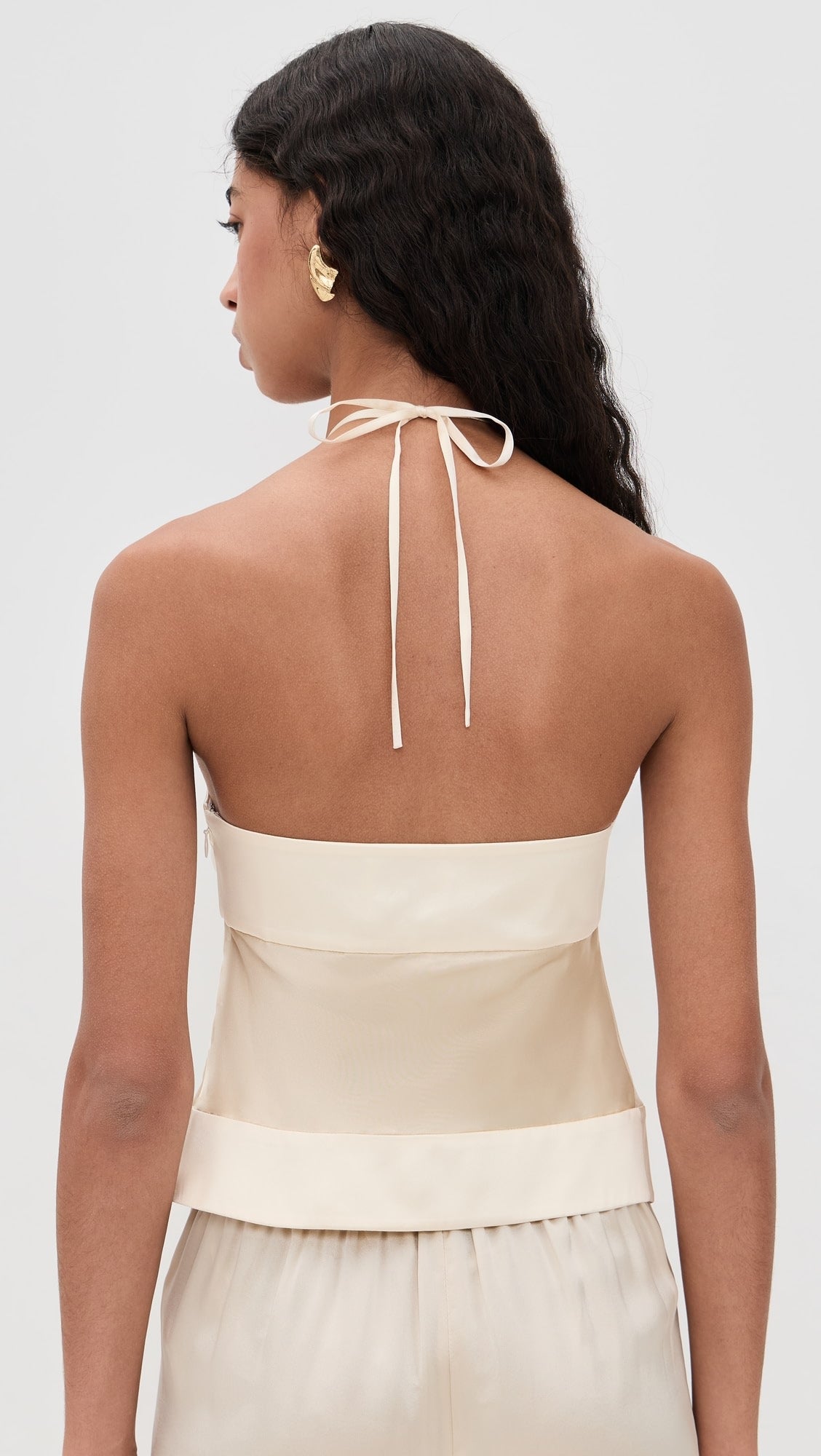 Halter-neck lace set