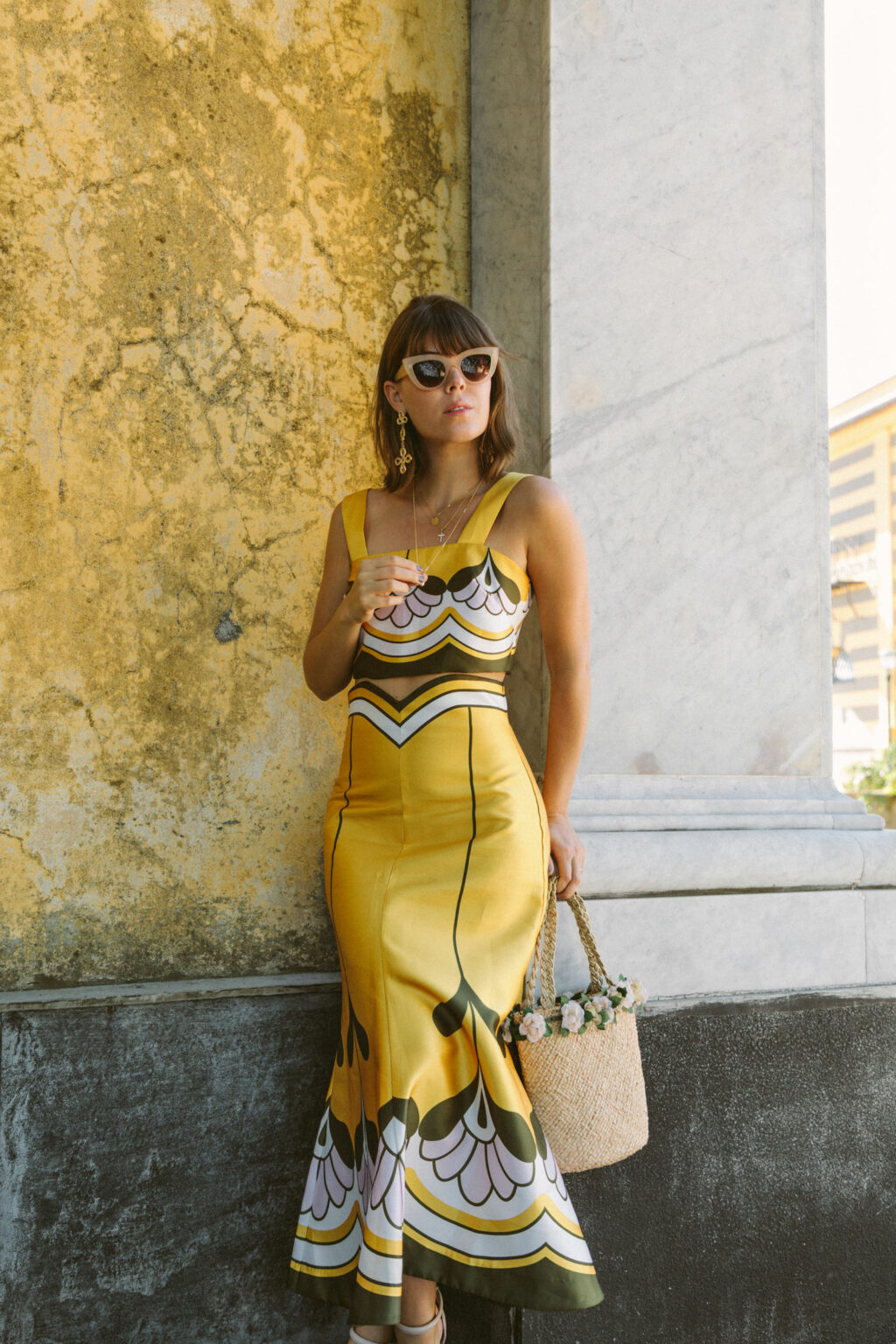 Retro-Print Slim-Fit Set