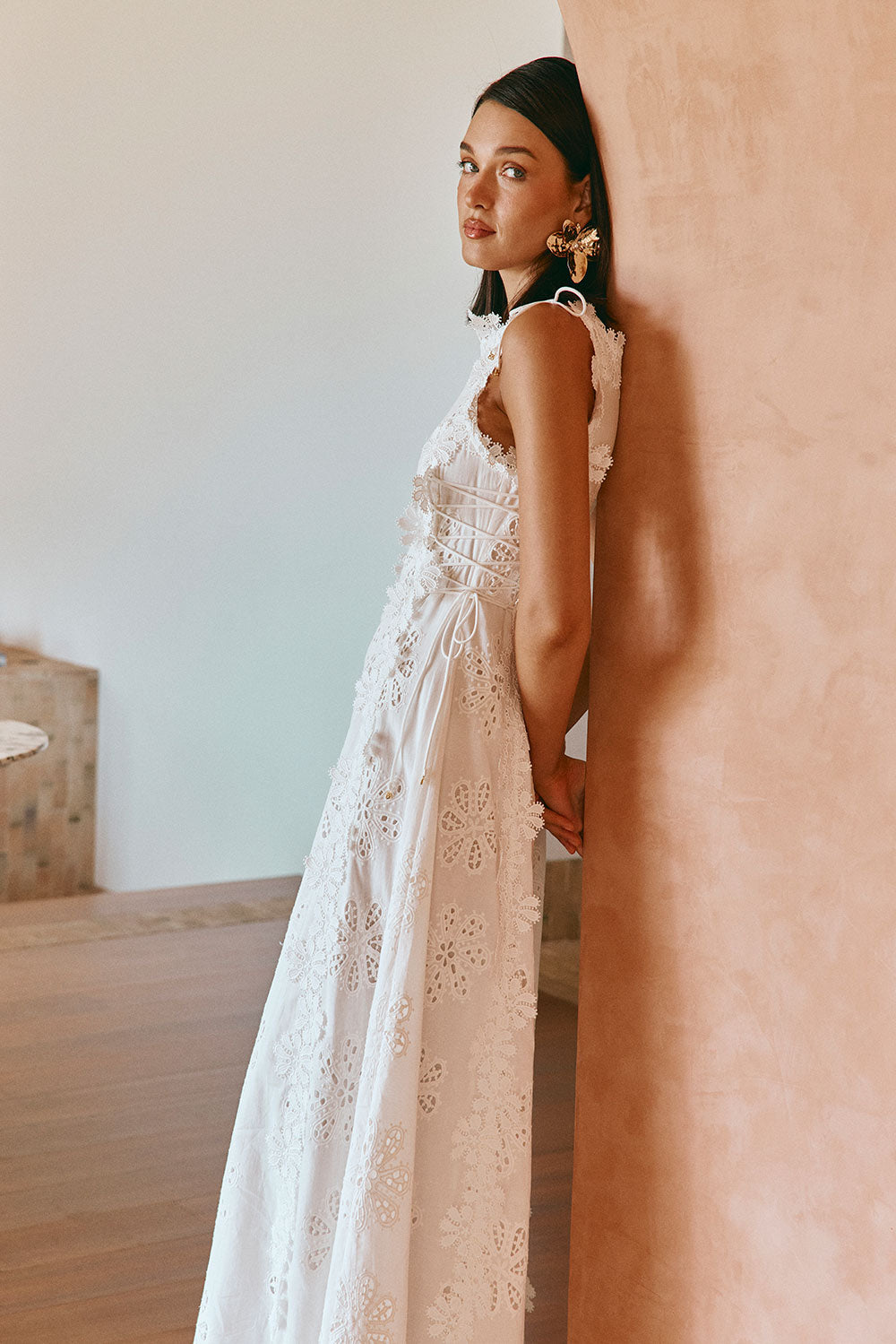 Floral Lace Maxi Dress