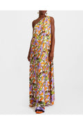 Asymmetrical Floral Long Dress