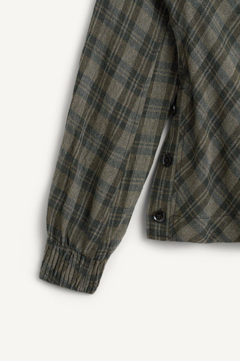 Loose-Fitting Plaid Shawl Top